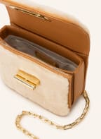 TOMMY HILFIGER Umhängetasche mit Echtfell , Farbe: CREME/ HELLBRAUN (Bild 1)