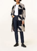 RISY & JERFS Oversized-Mantel COTTBUS, Farbe: DUNKELBLAU/ BEIGE (Bild 1)
