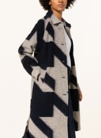 RISY & JERFS Oversized-Mantel COTTBUS, Farbe: DUNKELBLAU/ BEIGE (Bild 1)