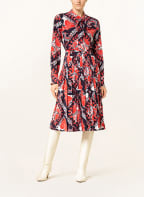 VALENTINO Silk skirt, Color: RED/ DARK BLUE (Image 1)