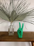CANDLEHAND Candle, Color: GREEN (Image 1)