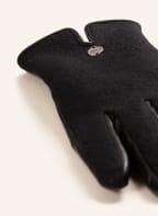 MARC CAIN Handschuhe im Materialmix, Farbe: 900 BLACK (Bild 1)