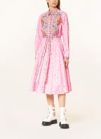 KENZO Hemdblusenkleid, Farbe: ROSA/ GELB/ TÜRKIS (Bild 1)