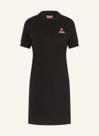 KENZO Piqué polo dress, Color: BLACK (Image 1)