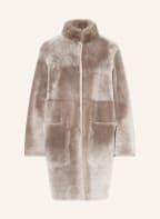 manzoni 24 Lammfell-Mantel zum Wenden, Farbe: TAUPE (Bild 1)