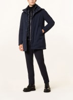 HERNO Coat with removable trim, Color: DARK BLUE (Image 1)