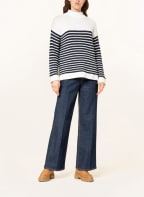 ESPRIT Pullover, Farbe: WEISS/ DUNKELBLAU (Bild 1)