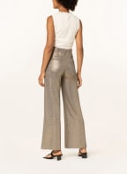 SEDUCTIVE Wide leg trousers KIMBERLY with glitter thread, Color: GOLD (Image 1)
