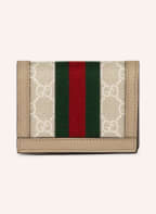 GUCCI Wallet OPHIDIA GG SUPREME, Color: BEIGE/ GREEN/ RED (Image 1)