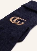 GUCCI Handschuhe aus Cashmere, Farbe: DUNKELBLAU/ BEIGE (Bild 1)