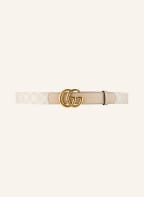 GUCCI Ledergürtel GG MARMONT zum Wenden, Farbe: CREME/ BEIGE (Bild 1)