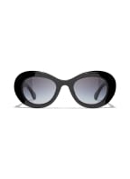 CHANEL Runde Sonnenbrille, Farbe: C888S6 - SCHWARZ/ GRAU VERLAUF (Bild 1)