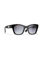 CHANEL Eckige Sonnenbrille, Farbe: C622S6 - SCHWARZ/ SCHWARZ POLARISIERT (Bild 1)