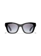 CHANEL Eckige Sonnenbrille, Farbe: C622S6 - SCHWARZ/ SCHWARZ POLARISIERT (Bild 1)