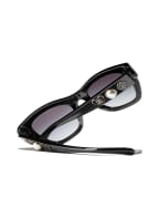 CHANEL Eckige Sonnenbrille, Farbe: C622S6 - SCHWARZ/ SCHWARZ POLARISIERT (Bild 1)