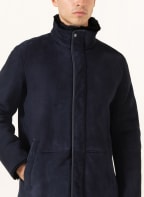 PAUL & SHARK Leather coat, Color: DARK BLUE (Image 1)