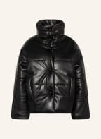 Nanushka Oversized-Steppjacke HIDE in Lederoptik , Farbe: SCHWARZ (Bild 1)
