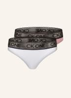 Calvin Klein 2er-Pack Slips CK ONE, Farbe: WEISS/ ROSÉ (Bild 1)