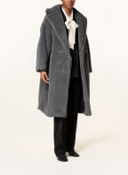 Max Mara Teddyfell-Mantel TEDDY1 mit Alpaka , Farbe: DUNKELGRAU (Bild 1)