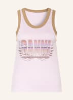 GANNI Tanktop, Farbe: ROSÉ/ CAMEL (Bild 1)
