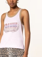 GANNI Tanktop, Farbe: ROSÉ/ CAMEL (Bild 1)