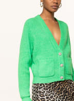 GANNI Strickjacke mit Alpaka , Farbe: HELLGRÜN (Bild 1)
