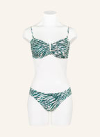 SEAFOLLY Bandeau bikini top WILD AT HEART , Color: GREEN/ MINT/ NUDE (Image 1)