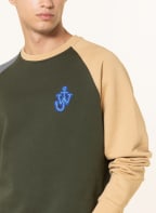 JW ANDERSON Sweatshirt, Farbe: DUNKELGRÜN/ BEIGE/ BLAUGRAU (Bild 1)