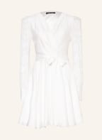 SWING Cocktailkleid aus Satin mit Spitze, Farbe: WEISS (Bild 1)