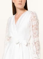 SWING Cocktailkleid aus Satin mit Spitze, Farbe: WEISS (Bild 1)