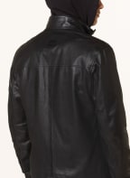 BOSS Leather jacket JASIS, Color: BLACK (Image 1)