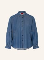 HUGO Shirt blouse ERINNY in denim look, Color: DARK BLUE (Image 1)