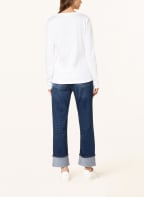 LIU JO Longsleeve mit Schmucksteinen , Farbe: WEISS (Bild 1)