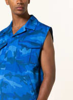 VALENTINO Utility vest, Color: BLUE/ DARK BLUE/ LIGHT BLUE (Image 1)