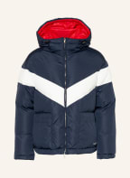 VALENTINO Down jacket, Color: DARK BLUE/ WHITE (Image 1)