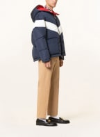 VALENTINO Down jacket, Color: DARK BLUE/ WHITE (Image 1)