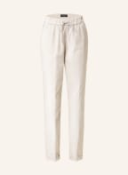 FABIANA FILIPPI Corduroy trousers with decorative gems, Color: CREAM (Image 1)