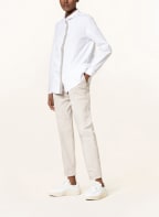 FABIANA FILIPPI Corduroy trousers with decorative gems, Color: CREAM (Image 1)