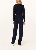 FABIANA FILIPPI Knit trousers made of merino wool, Color: DARK BLUE (Image 1)