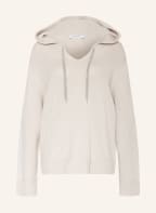 FABIANA FILIPPI Knit hoodie with decorative gems, Color: CREAM (Image 1)