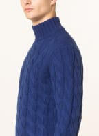 FTC CASHMERE Cashmere-Pullover, Farbe: BLAU (Bild 1)