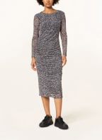 comma Mesh dress , Color: DARK GRAY/ BLACK/ LIGHT GRAY (Image 1)