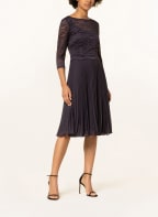 Vera Mont Plisseekleid mit Spitze, Farbe: DUNKELLILA (Bild 1)