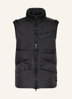 STONE ISLAND Down vest , Color: BLACK (Image 1)