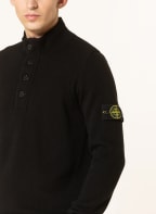 STONE ISLAND Half-zip sweater, Color: BLACK (Image 1)