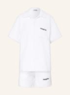TEKIN APPAREL Set: Frotteebluse und Frotteeshorts, Farbe: WEISS (Bild 1)