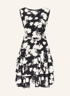 LAUREN RALPH LAUREN Cocktailkleid mit Volants, Farbe: SCHWARZ/ WEISS/ BEIGE (Bild 1)
