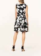 LAUREN RALPH LAUREN Cocktailkleid mit Volants, Farbe: SCHWARZ/ WEISS/ BEIGE (Bild 1)