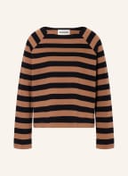 ARMEDANGELS Long sleeve shirt DELAA STRIPE , Color: BLACK/ BROWN (Image 1)