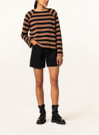 ARMEDANGELS Long sleeve shirt DELAA STRIPE , Color: BLACK/ BROWN (Image 1)